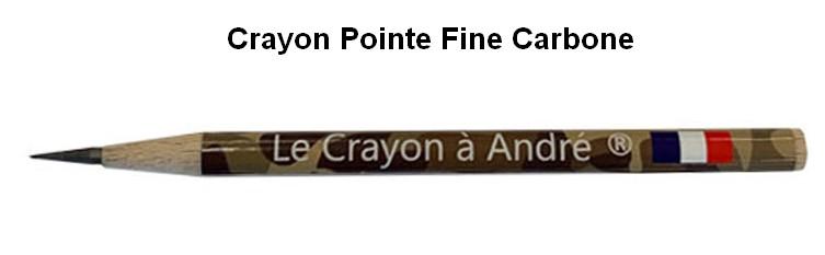 Crayon pointe fine carbone